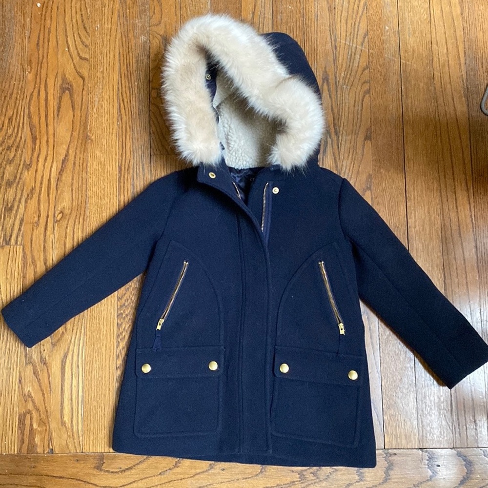 J crew girls dress coat size 4-5